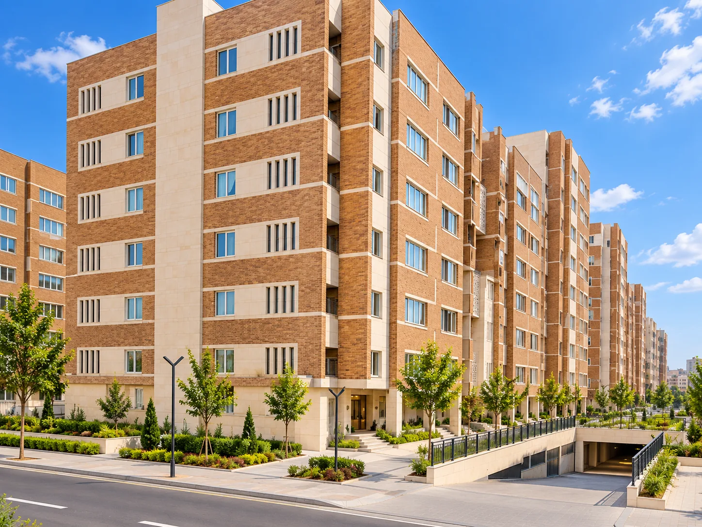 بازآفرینی تصویری نمای ساختمان‌ها و ورودی مجموعه مسکونی بر اساس عکس ارسالی
